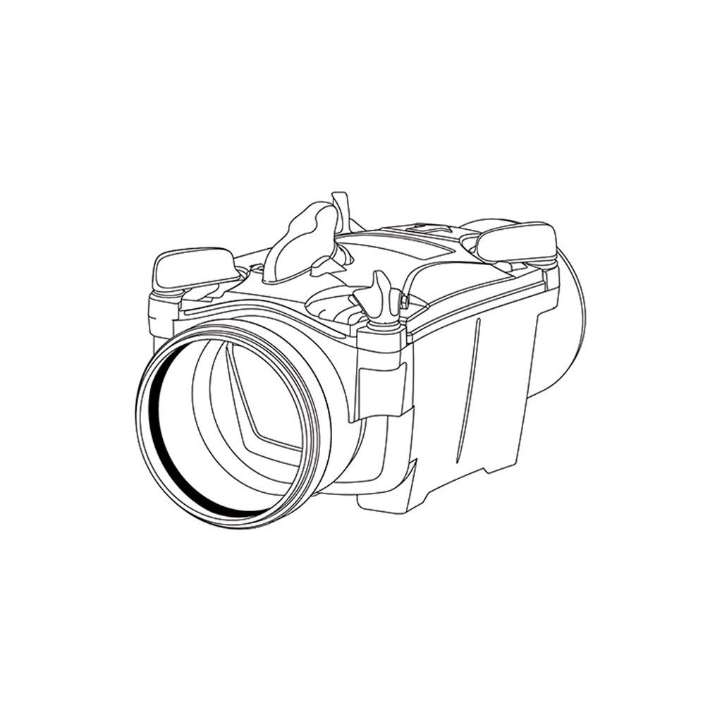 Image of Valvola antiriflusso di non ritorno ad innesto dm 125 mm 11R1248 Nicoll rossoi