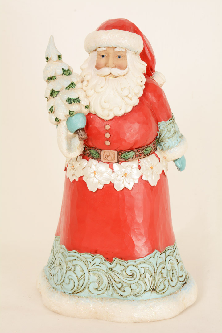 Jim Shore Babbo Natale con albero glitter
