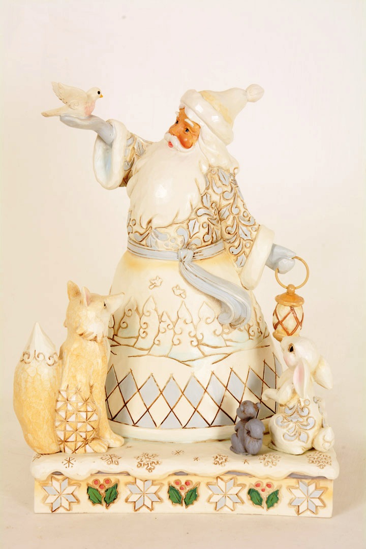 Jim Shore Babbo Natale con animali
