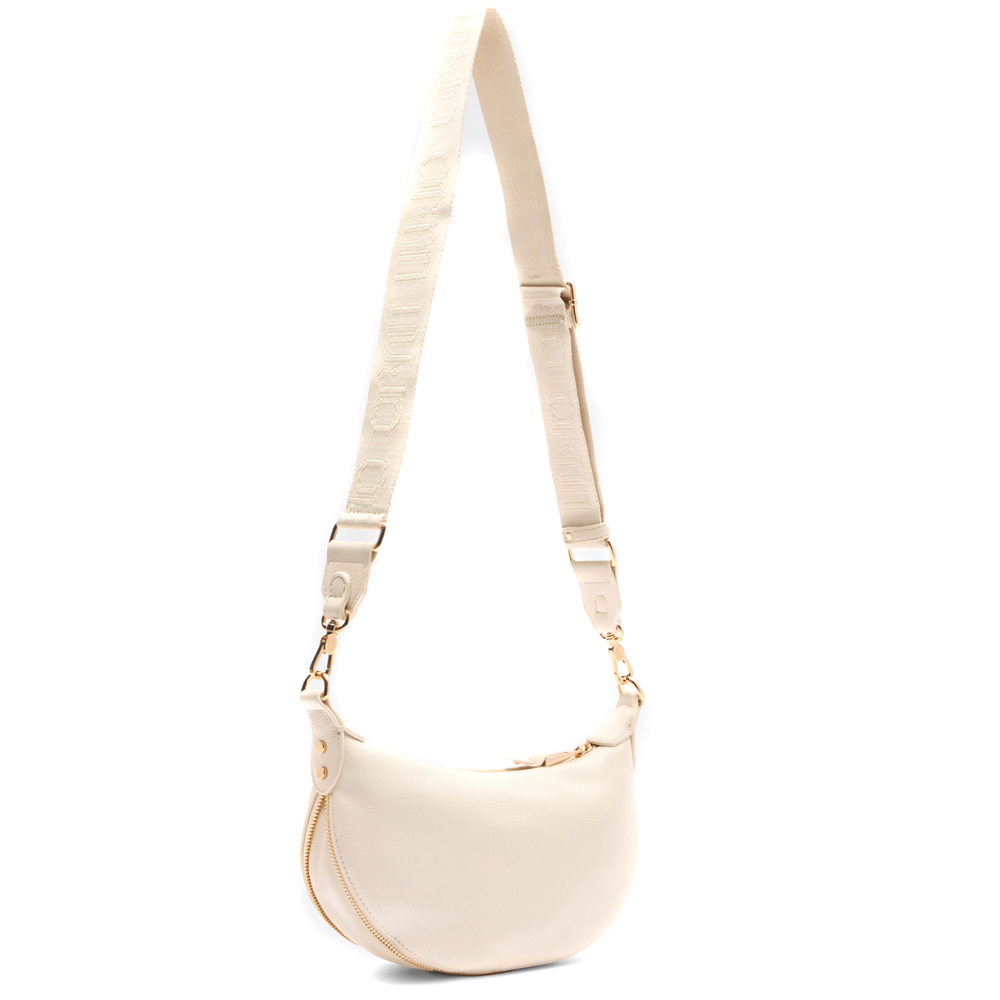 Borsa Donna Hobo POLLINI Linea Heritage Embossed Nero A Sconto