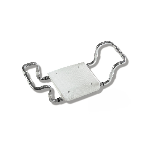 SEDILE PER VASCA IN POLIPROPILENE SENZA SCHIENALE TELAIO CROMO- Bianco - Cromo- DH- pezzi 1