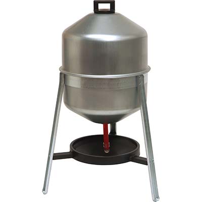 Image of ABBEVERATOIO AVICOLI SU TRIPODE ZINCATO NEW CONTRO LT 30