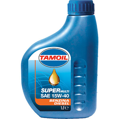 Image of OLIO 4T MINERALE 15W40 SUPERMULTI TAMOIL - LT 1 SAE 15W40- 12 pezzi""