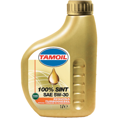 Image of OLIO 4T SINTETICO 5W30 100% SINT TAMOIL - LT 1 SAE 5W30- 12 pezzi
