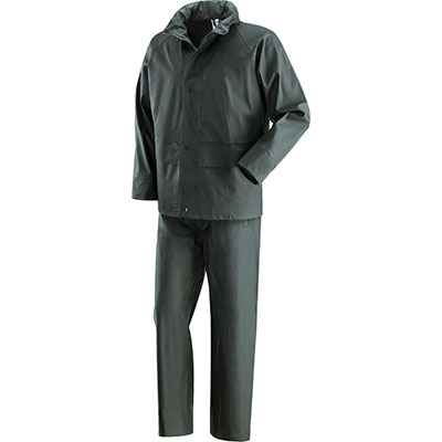 Image of GIACCA + PANTALONE IMPERMEABILE POLIURETANO IGUAZU - VERDE XXL- 1 confezioni