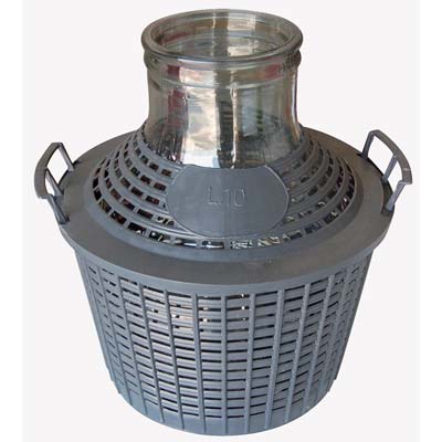 Image of DAMIGIANA BOCCA LARGA VESTITA VETRO/PLT LT 15
