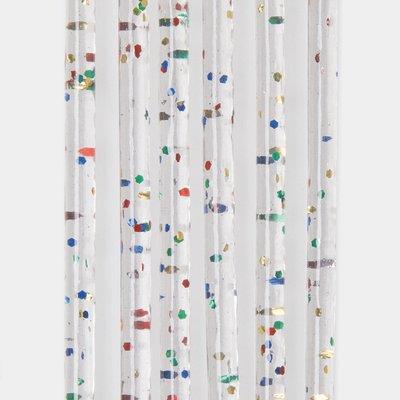 TENDINA PRONTA LUXOR 144 FILI  PVC LISCIO MULTICOLOR GLITTERATO CM 120 H.CM 240 - 2