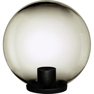 Image of LAMPIONE GLOBO FUME - CM 30 VOLT 230 MAX WATT 100 E27- 2 pezzi