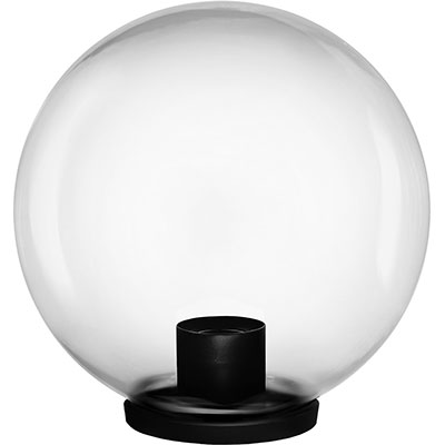 Image of LAMPIONE GLOBO TRASPARENTE - CM 30 VOLT 230 MAX WATT 100 E27- 2 pezzi