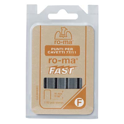 PUNTO 77 X FISSATRICE FISSACAVO M77 RO-MA - 77/11 ZINCATO  MM 5X11- 1 confezioni - 2