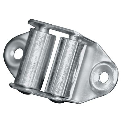 Image of GUIDACINGHIA A RULLI FORI VERTICALI - ZINCATO RULLI ACCIAIO H.MM 45- 100 pezzi