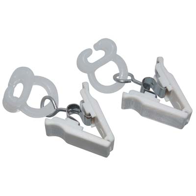 Image of SCORREVOLE TENDA + PINZA GIREVOLE - PLASTICA CF=PZ 100- 1 confezioni