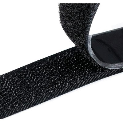 Image of VELCRO ADESIVO TENDA MASCHIO FEMMINA NERO H.CM 2 MT 25