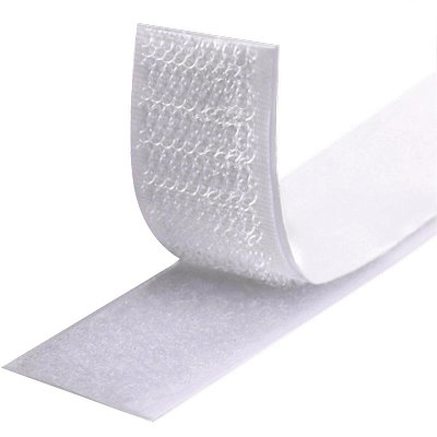 Image of VELCRO ADESIVO TENDA MASCHIO FEMMINA BIANCO H.CM 2 MT 25
