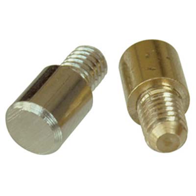 Image of MENSOLINA REGGIPIANO TONDA TORNITA OTTONE - LUCIDO MM 7X8 + PERNO M5- 500 pezzi