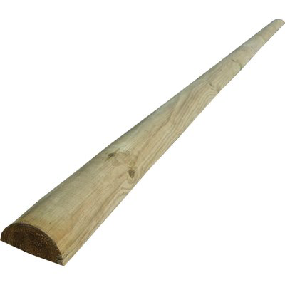 MEZZO PALO TONDO LEGNO EURO - PINO IMPREGNATO CM  8 H.CM 250- 2 pezzi - 2