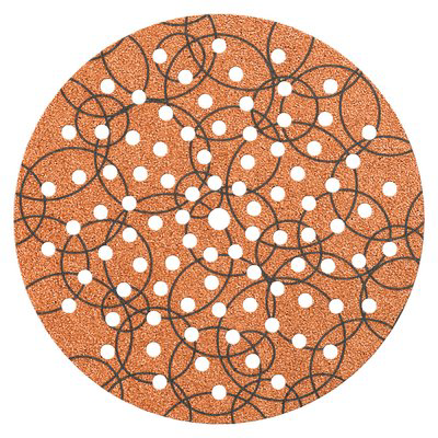DISCO ABRASIVO FIBRATO VELCRATO 91 FORI IMPERIAL - MM 225X22,2 GRANA 120 CF=PZ 25- 1 confezioni - 2