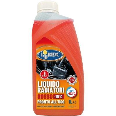 Image of LIQUIDO ANTIGELO X RADIATORE AUTO ROSSO LUBEX - FINO A -10 °C LT 1- 12 pezzi