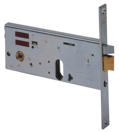 SERRATURA METALLO INFILARE ELETTRICA 14451 CISA  B.Q ZINC F.MM 20 F.OVALE+SCR+F H.MM 77 E.MM 90 - 2