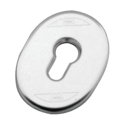 MOSTRINA PORTA BLINDATA IMBUTITA 95416 MOTTURA - F.SAGOM CROMO SATINATO MM 65X90- 5 pezzi - 2