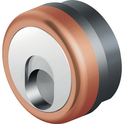 DEFENDER MAGNETICO MRM503 HAND DISEC INOX OTTONE BRONZATO F.SAG I.MM 31 D.MM 50 H.MM 15