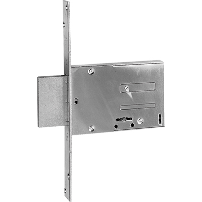 SERRATURA METALLO INFILARE 661 ISEO - B.Q ZINC F.MM 25 DM M4 H.MM 82 E.MM 60 KA- 10 pezzi - 2