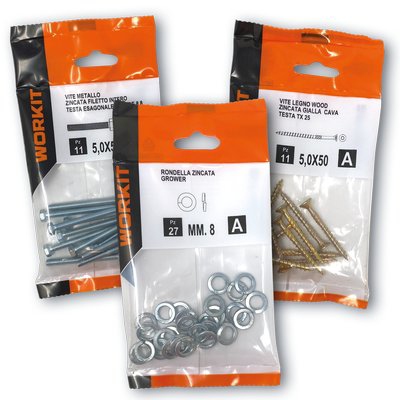 WORKIT KIT VITE LEGNO WOOD - ZINCATA GIALLA KT=CF 45- 1 kit
