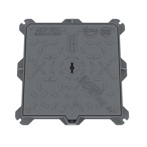 Image of CHIUSINO IN GHISA B125- cm 60 x 60- MCP- pezzi 1