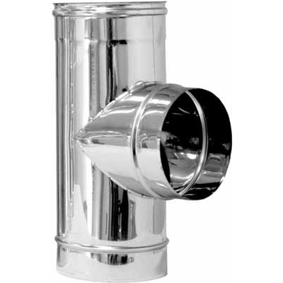 TEE IN ACCIAIO A 90 ° PER CANNE FUMARIE- Diam. 300- DK- pezzi 1