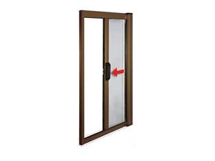 ZANZARIERA KIT A MOLLA PER PORTA FINESTRA NON FRIZIONATA BRONZO cm.160x250h.    VETTE - 2