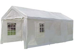 Image of GAZEBO CARPORT BIANCO cm.300x600 VETTE