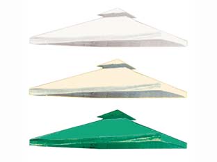 Image of COPERTURA ANTIVENTO PER GAZEBO mt.3x3xcm.20h. colore verde VETTE