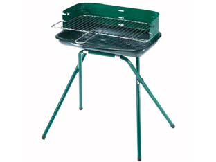 Image of BARBECUE RETTANGOLARE QUATTRO GAMBE COLORADO bracere cm.50x30 LAPILLO