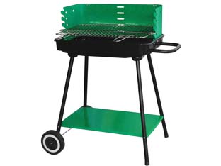 Image of BARBECUE RETTANGOLARE CON RUOTE MONTANA bracere cm.47x24 LAPILLO