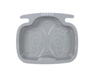 VASCHETTA LAVAPIEDI PER PISCINA CM.56X46X9H.  capacità lt.11,5  peso kg.7,3 (29080)    INTEX - 3