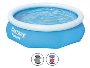 PISCINA FAST SET AUTOPORTANTE TONDA CM.305X76H.  kg.10,0  lt.3.800 filtro cartuccia (art.57270)    BESTWAY - 2