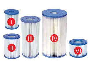 CARTUCCIA RICAMBIO PER FILTRI PISCINE tipo II, ø cm.10,6x13,6h. (art.58094) set pezzi 2    BESTWAY - 2