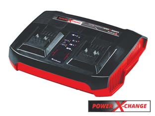 CARICABATTERIA DOPPIO 18V 4AH EINHELL