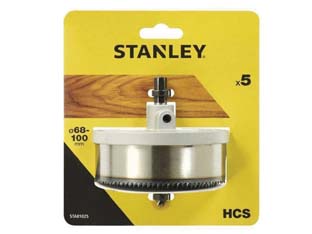 SEGHE A TAZZA LAME INTERCAMBIABILI- - 5 seghe ø mm.68/100 x mm.30h (STA81025) - 1 blister STANLEY - 2