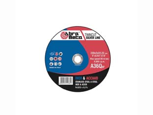 DISCHI DA TAGLIO SOTTILE ACCIAIO E INOX Ø MM.115- - ø mm.115x1,0 foro 22,2 per acciaio e inox - 50 confezione ABRABETA - 2