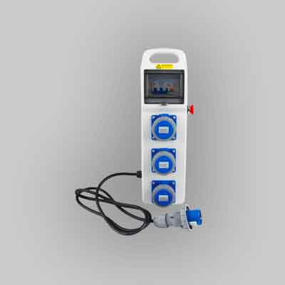 QUADRO DI DISTRIBUZIONE 'SLIM' 220V CON PULSANTE DI EMERGENZA IDEAL STAR cm 480X140X90 - IDEAL STAR""