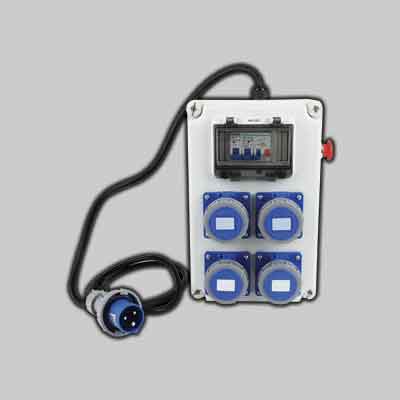 QUADRO DI DISTRIBUZIONE 220V CON PULSANTE DI EMERGENZA IDEAL STAR cm 330X220X150 - IDEAL STAR