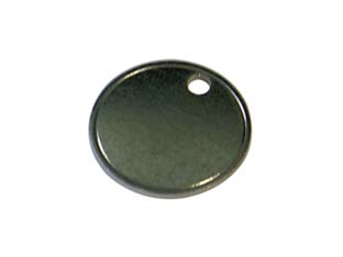 MEDAGLIA NICHELATA CON ANELLO- - ø mm.30 - 50 pezzi SILCA