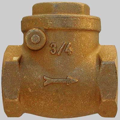 VALVOLA A CLAPET IN OTTONE SEDE GOMMA 21/2 TIEMME