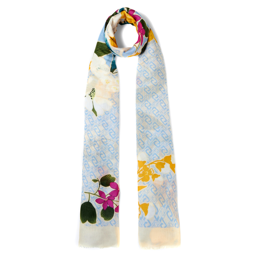 Liu Jo Flower Sciarpa 2A5047 T0300 Cielo