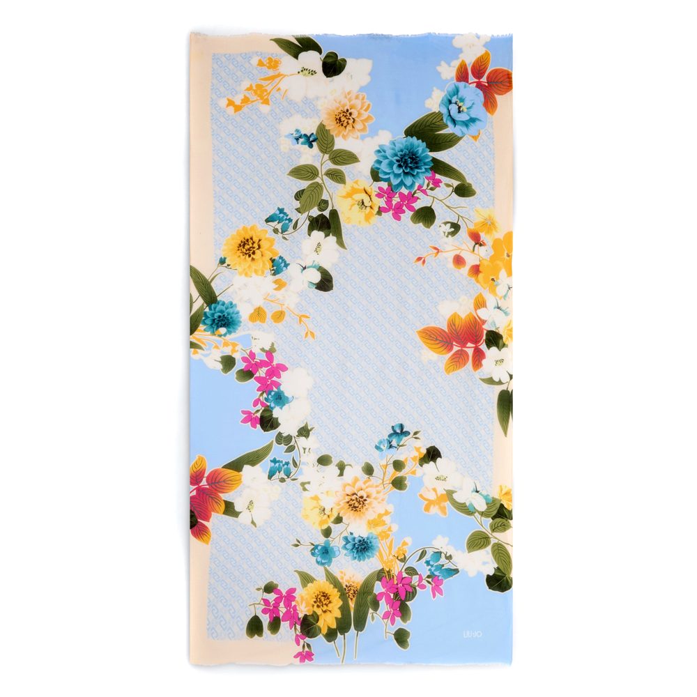 Liu Jo Flower Sciarpa 2A5047 T0300 Cielo