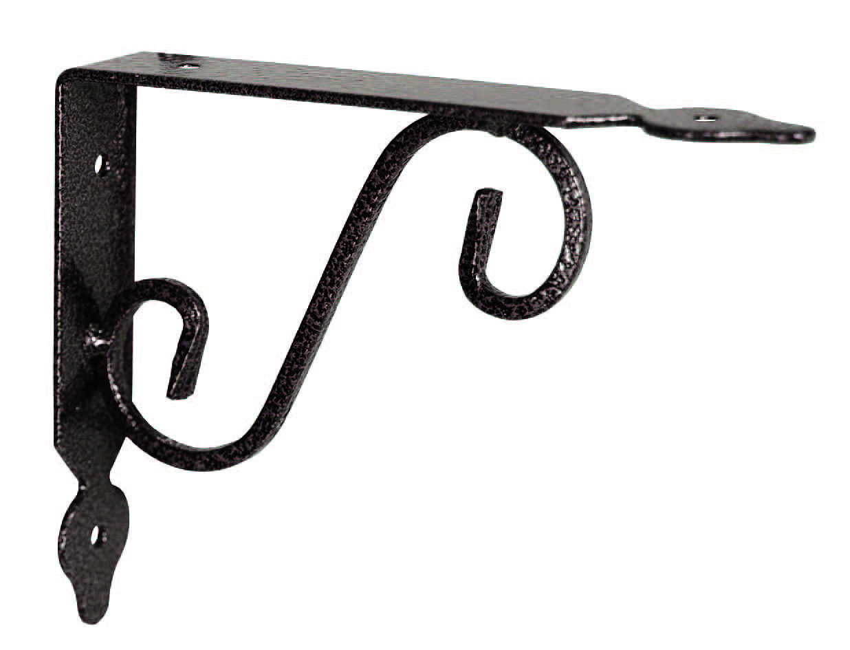 MENSOLE ORNAMENTALI BRACKETS EXTRA STRONG NERO/BRONZO- - mm.140x25x110h. (5x4) - 10 pezzi