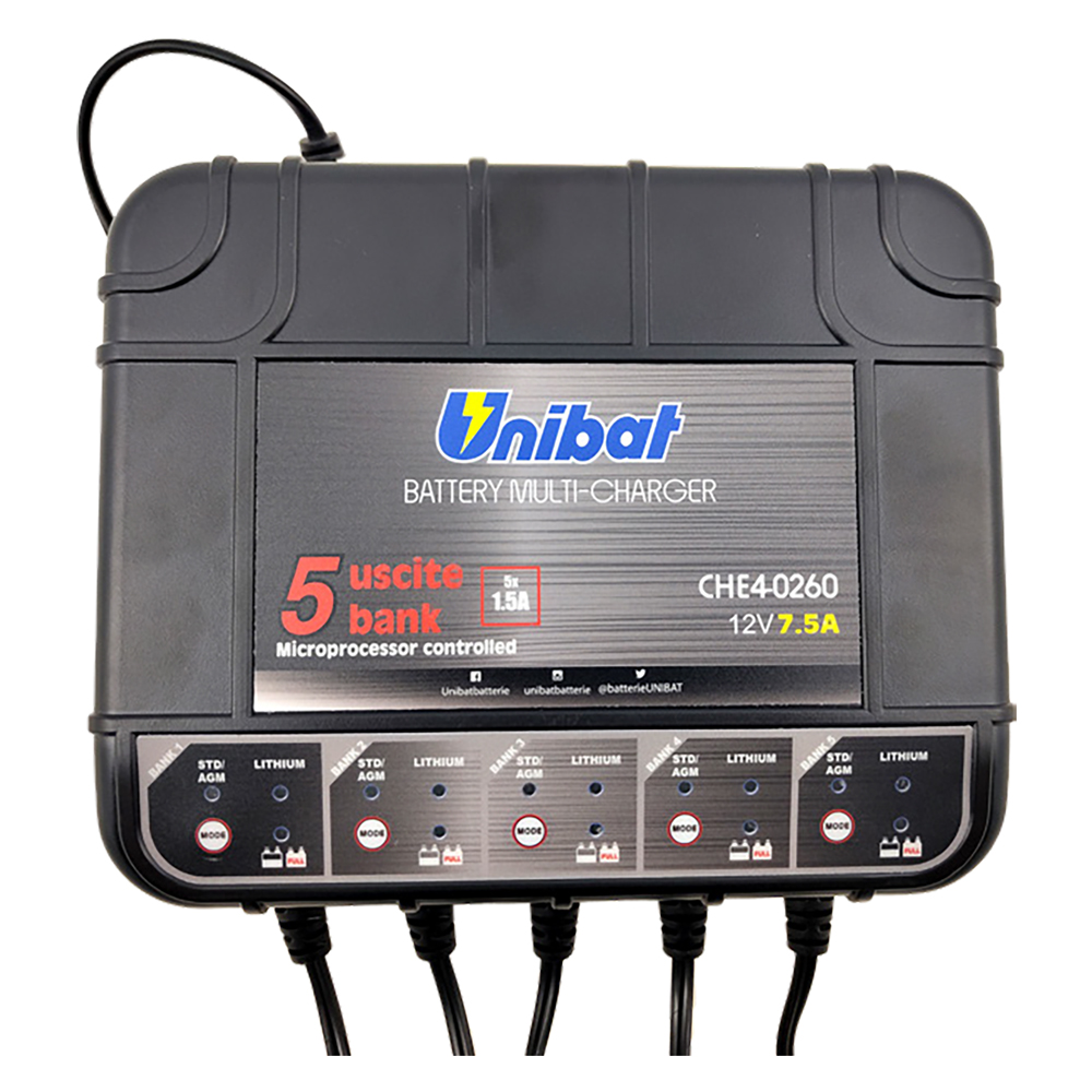 Image of CARICABATTERIA MANTENITORE 'CHARGER BANK' corrente di carica 14,4V (piombo) - 14,6V (litio)