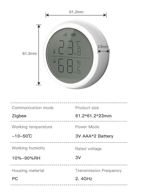 Termometro Igrometro VIVOSUN AeroLab THB1S - Bluetooth, Con VPD E App - Foto 5