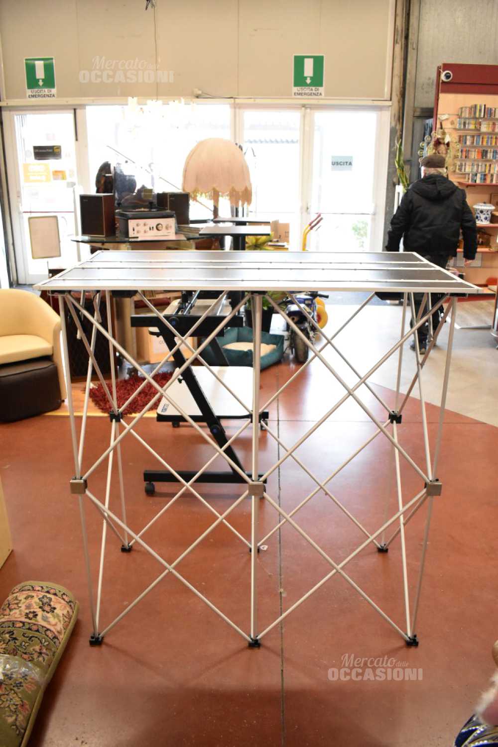 DJ Stand Tavolo multiuso pieghevole 117x70cm Portata Max 500kg